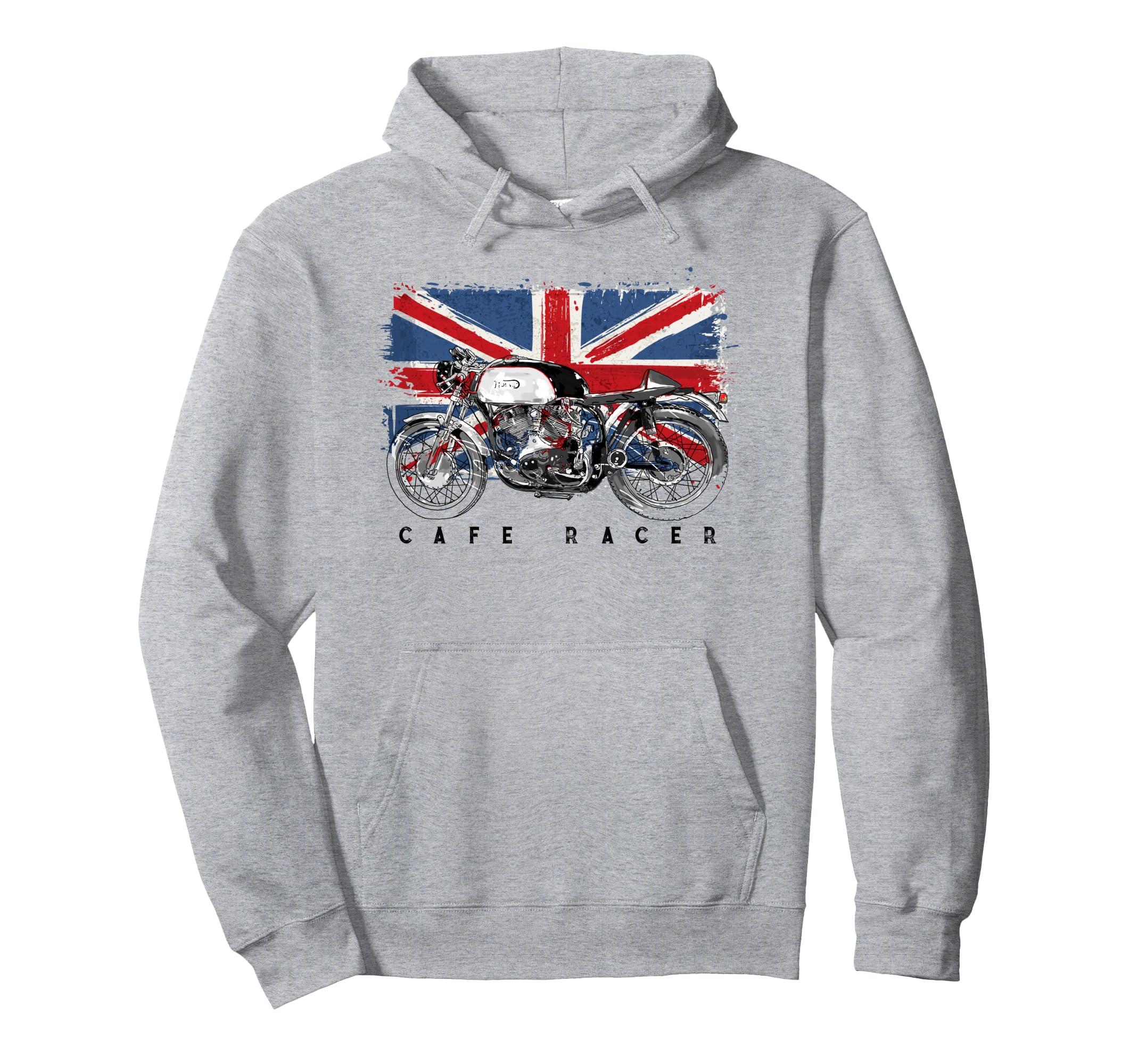 Cafe Racer British Motorcycle Hoodie - Streetwear Style Unisex - T-Shirt, Sweatshirt, Hoodie