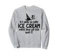 Ice Cream Melts Depression Mental Sweatshirt - Graphic Print for Adults - T-Shirt, Sweatshirt, Hoodie