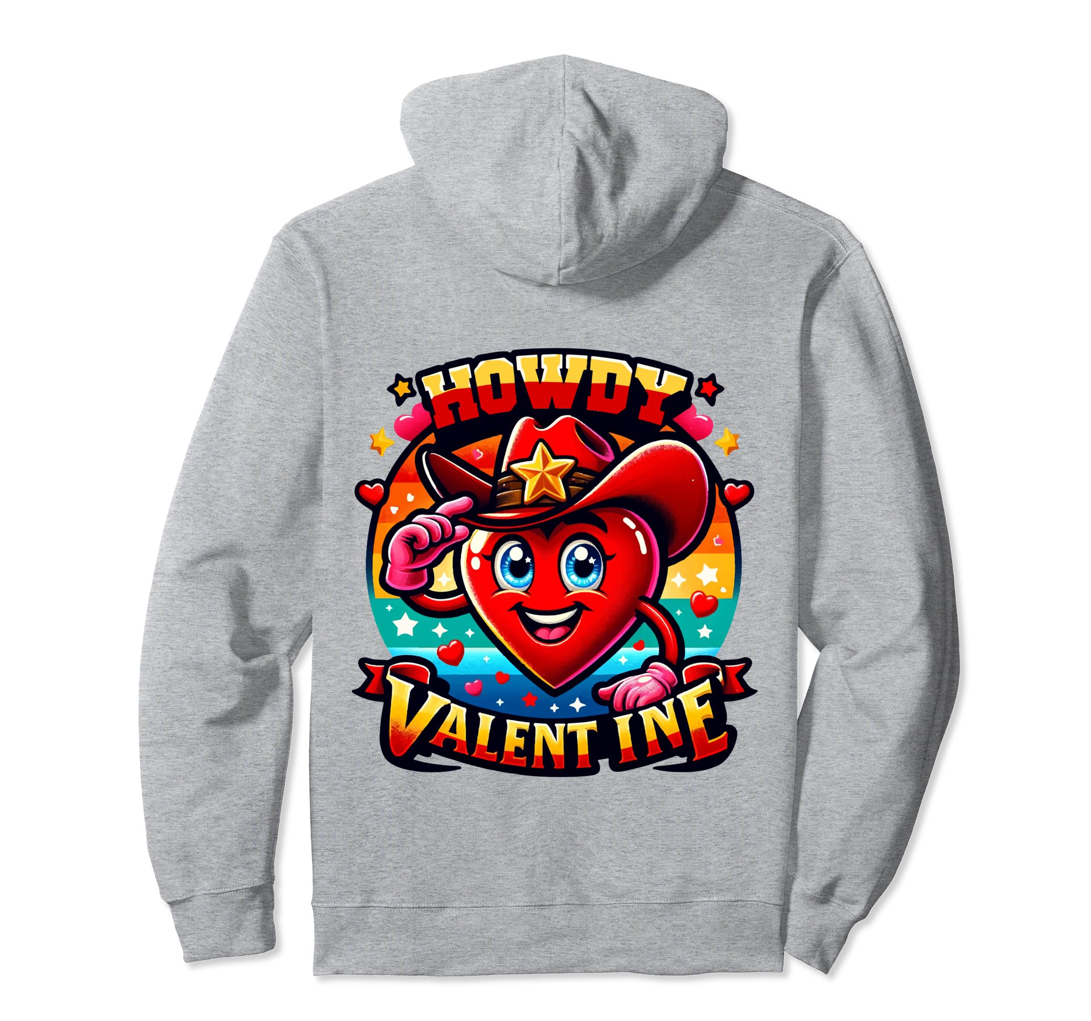 Howdy Valentine Cowgirl Western Hoodie - Unique Graphic Men Women - T-Shirt, Sweatshirt, Hoodie