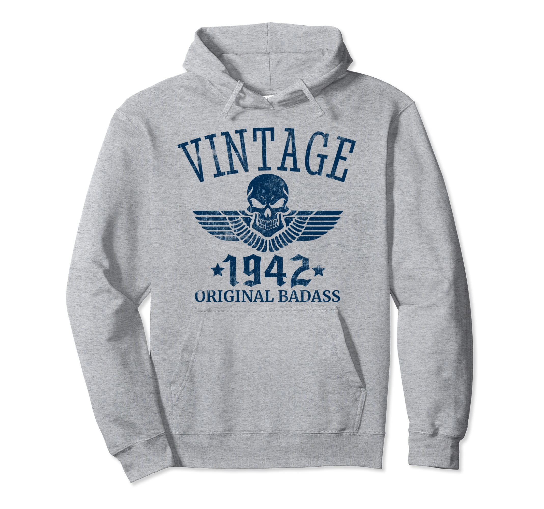 Distressed Born 1942 80Th Birthday Hoodie - Graphic Print for Adults - T-Shirt, Sweatshirt, Hoodie
