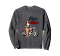 Biker Motorcycle Pin Up Sweatshirt - Novelty Apparel Men Women - T-Shirt, Sweatshirt, Hoodie
