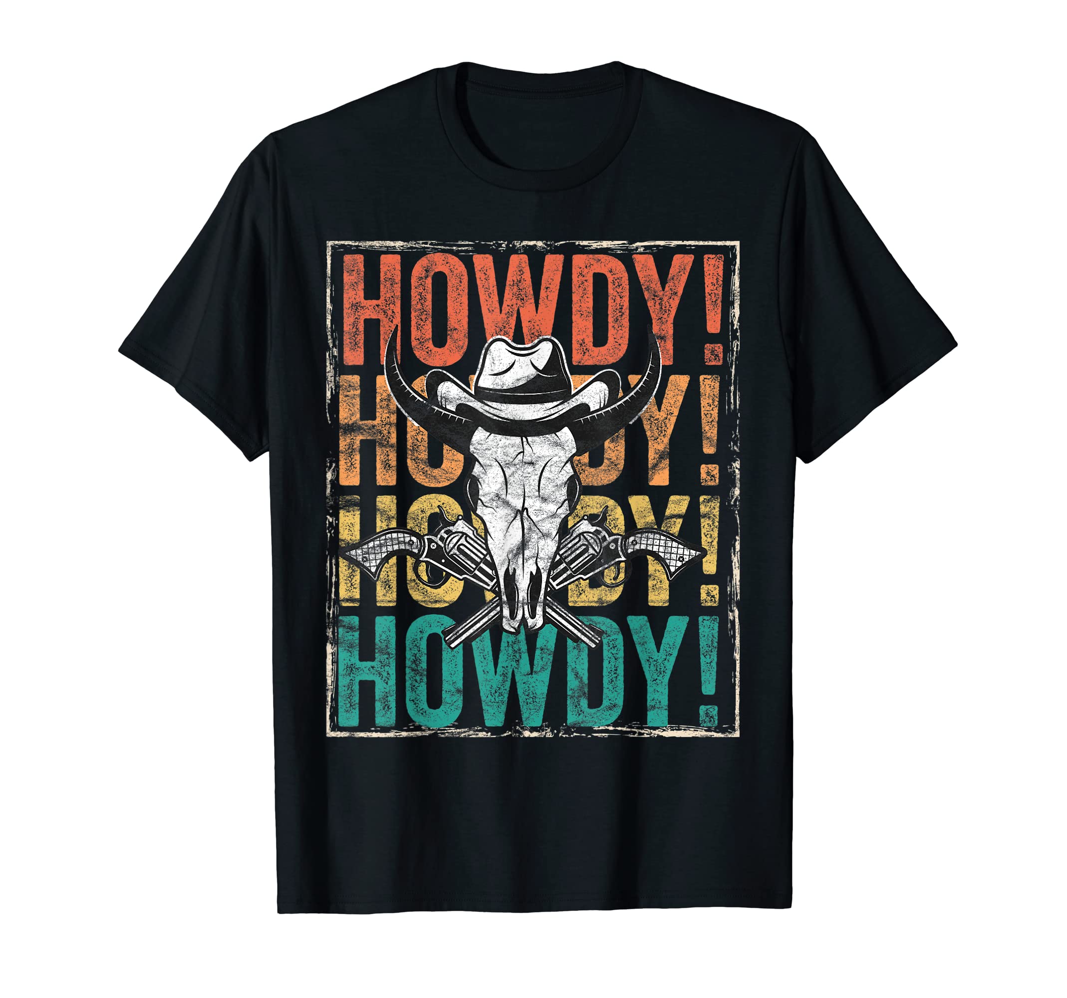 Rodeo Distressed Western Barn Dance T-Shirt - Fun Novelty Design Unisex - T-Shirt, Sweatshirt, Hoodie