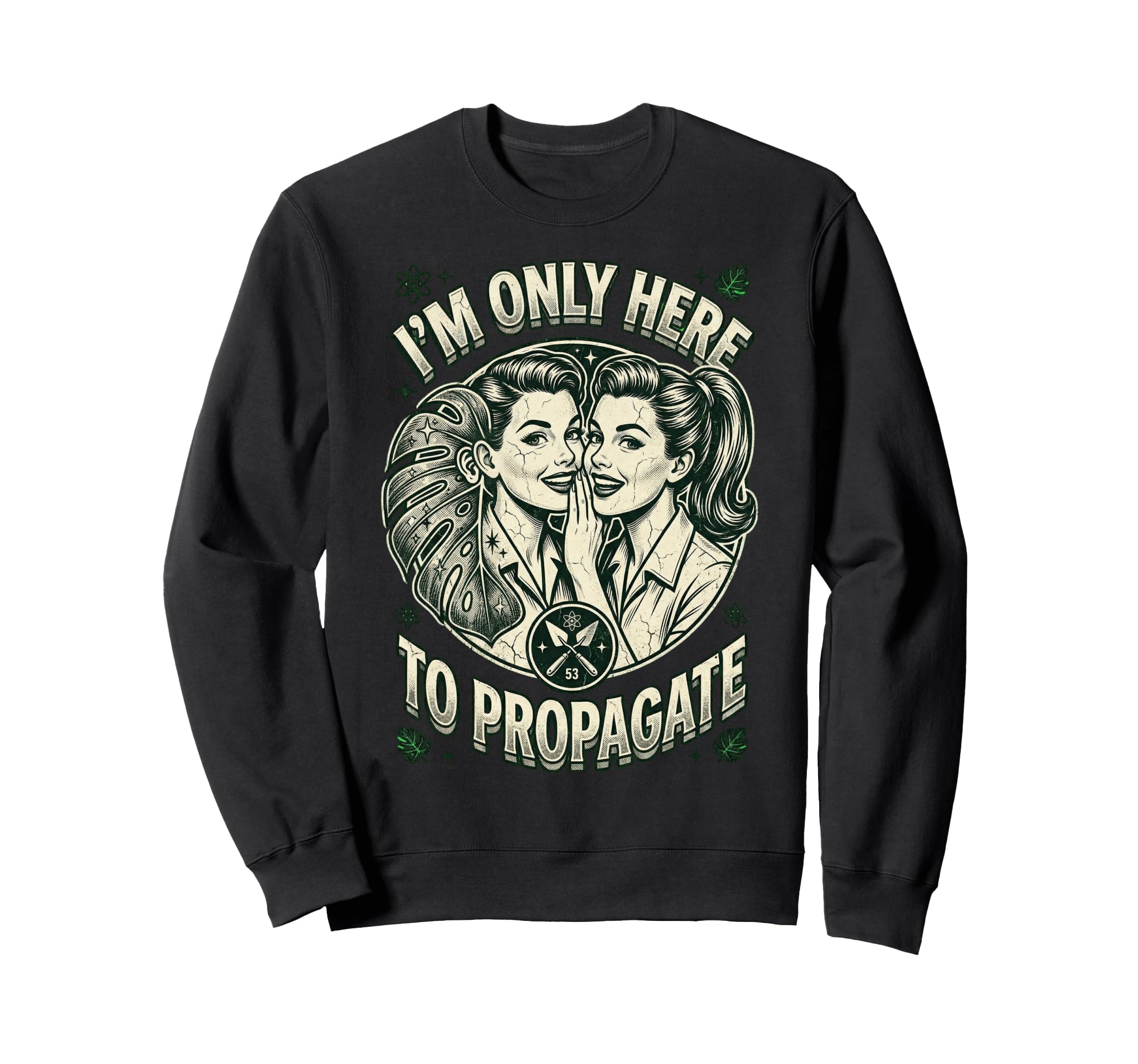 Introvert Gardening Plants S 50S Sweatshirt - Unique Graphic Unisex - T-Shirt, Sweatshirt, Hoodie