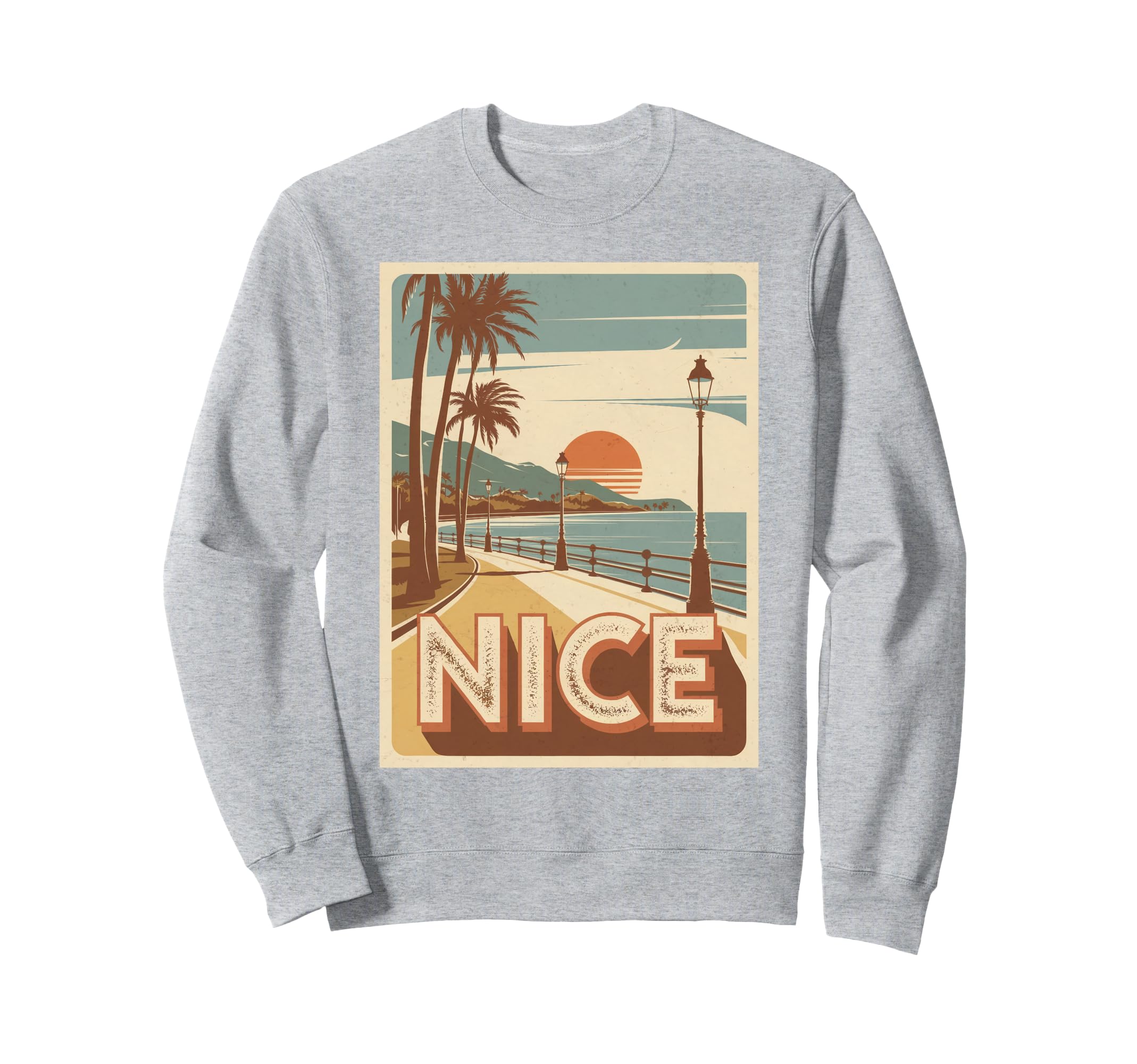 Nice Sunset Travel Art Sweatshirt - Trendy Graphic Men Women - T-Shirt, Sweatshirt, Hoodie