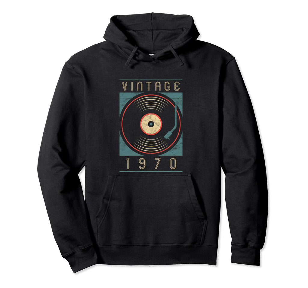 1970 Vinyl Turntable Dj Gift Him Hoodie - Fun Novelty Design Unisex - T-Shirt, Sweatshirt, Hoodie