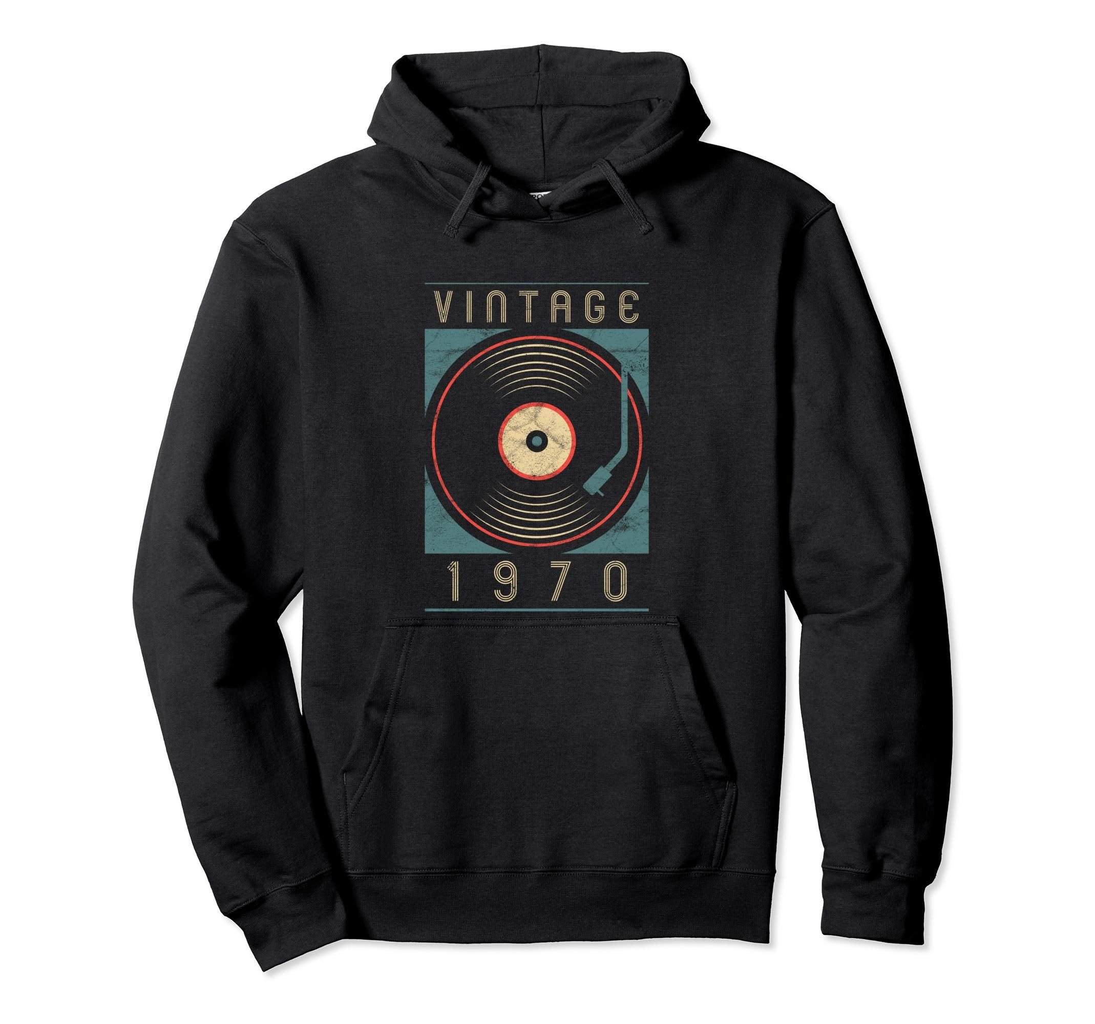 1970 Vinyl Turntable Dj Gift Him Hoodie - Fun Novelty Design Unisex - T-Shirt, Sweatshirt, Hoodie
