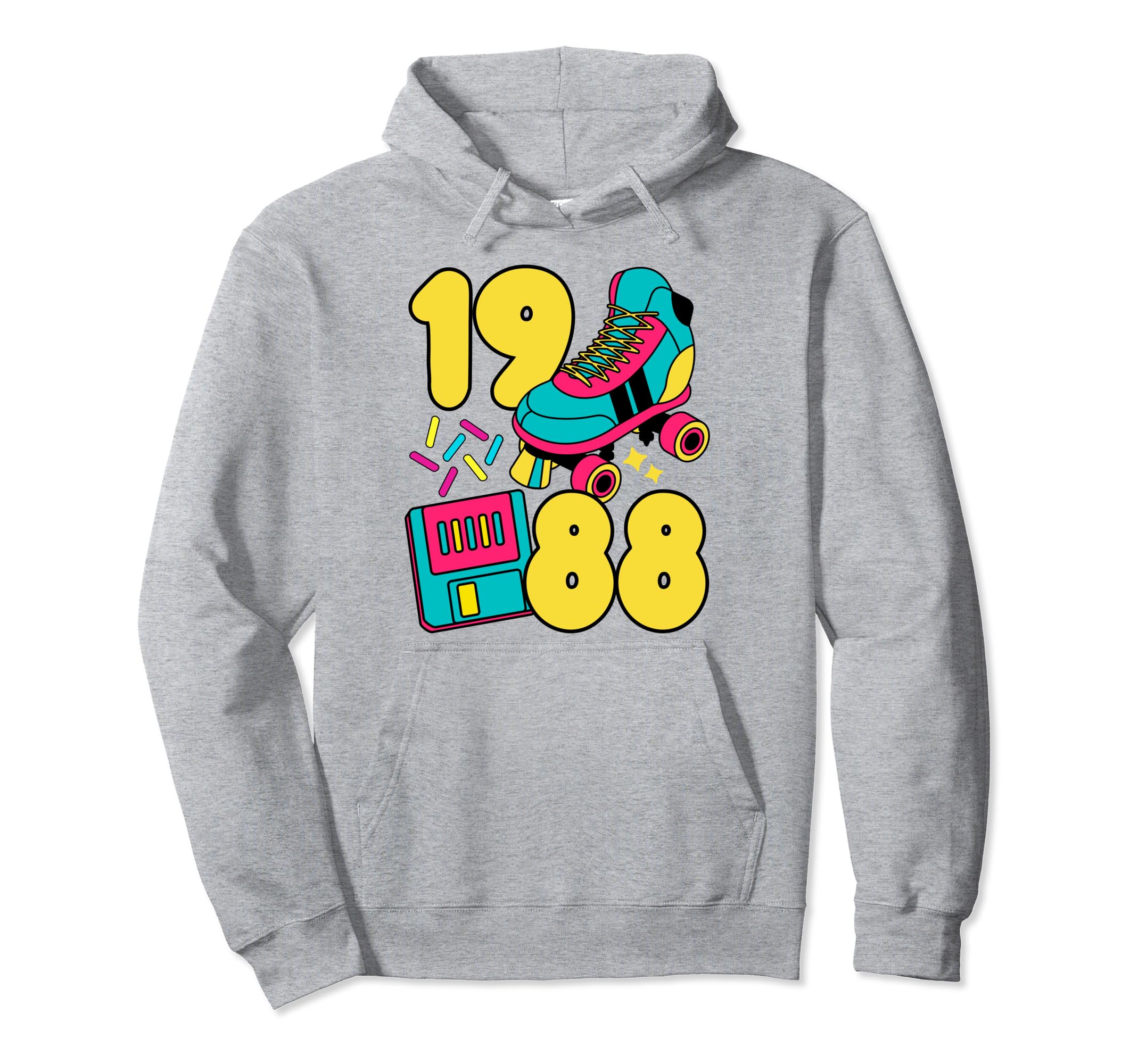 1988 Slow Tec 80S Candy Roller Rink Hoodie - Trendy Graphic Men Women - T-Shirt, Sweatshirt, Hoodie