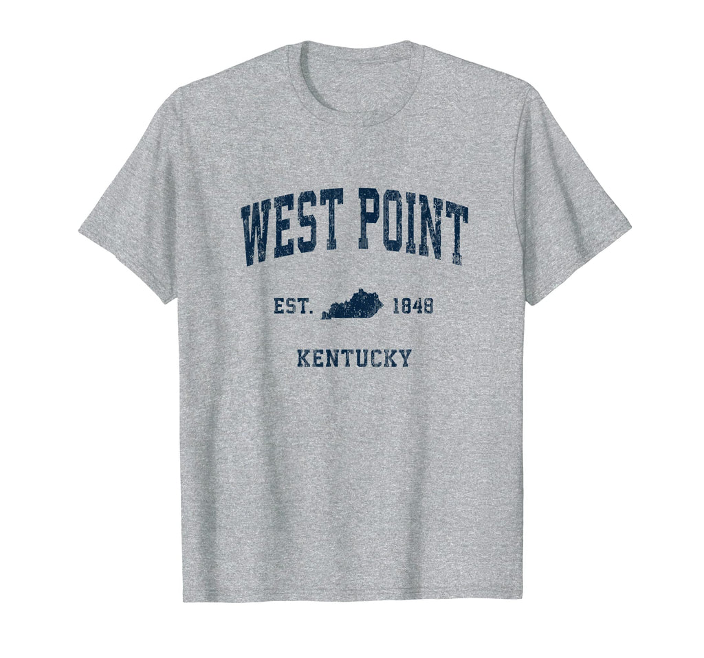 West Point Kentucky Ky Athletic Navy T-Shirt - Streetwear Style Unisex - T-Shirt, Sweatshirt, Hoodie