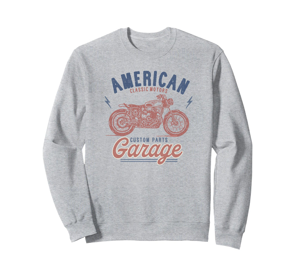 Trendy American Custom Parts Garage Sweatshirt - Streetwear Style Unisex - T-Shirt, Sweatshirt, Hoodie