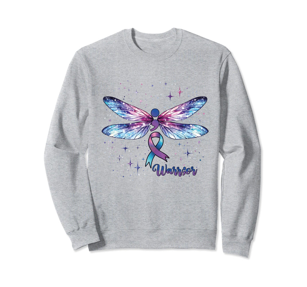 Warrior Mental Health Suicide Awareness Sweatshirt - Graphic Print Unisex - T-Shirt, Sweatshirt, Hoodie
