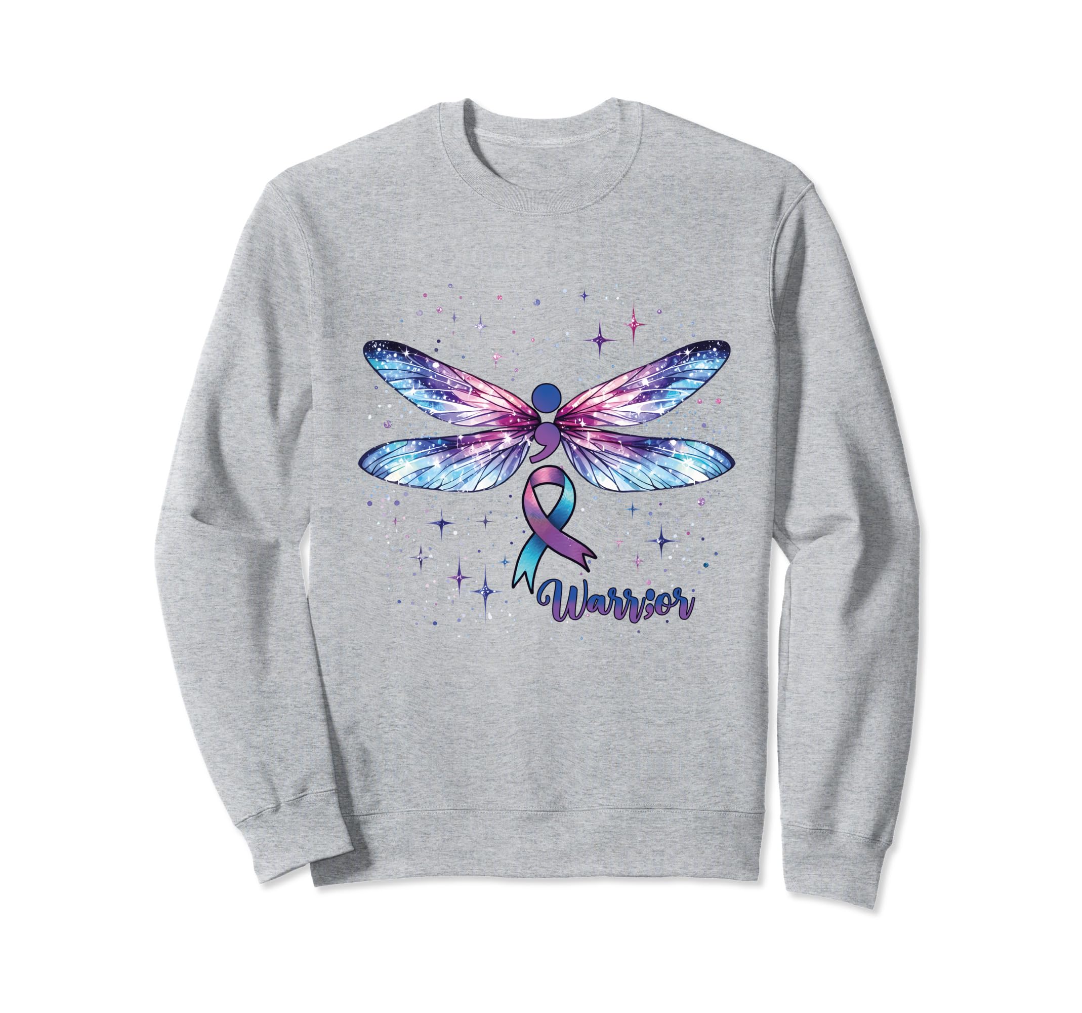 Warrior Mental Health Suicide Awareness Sweatshirt - Graphic Print Unisex - T-Shirt, Sweatshirt, Hoodie