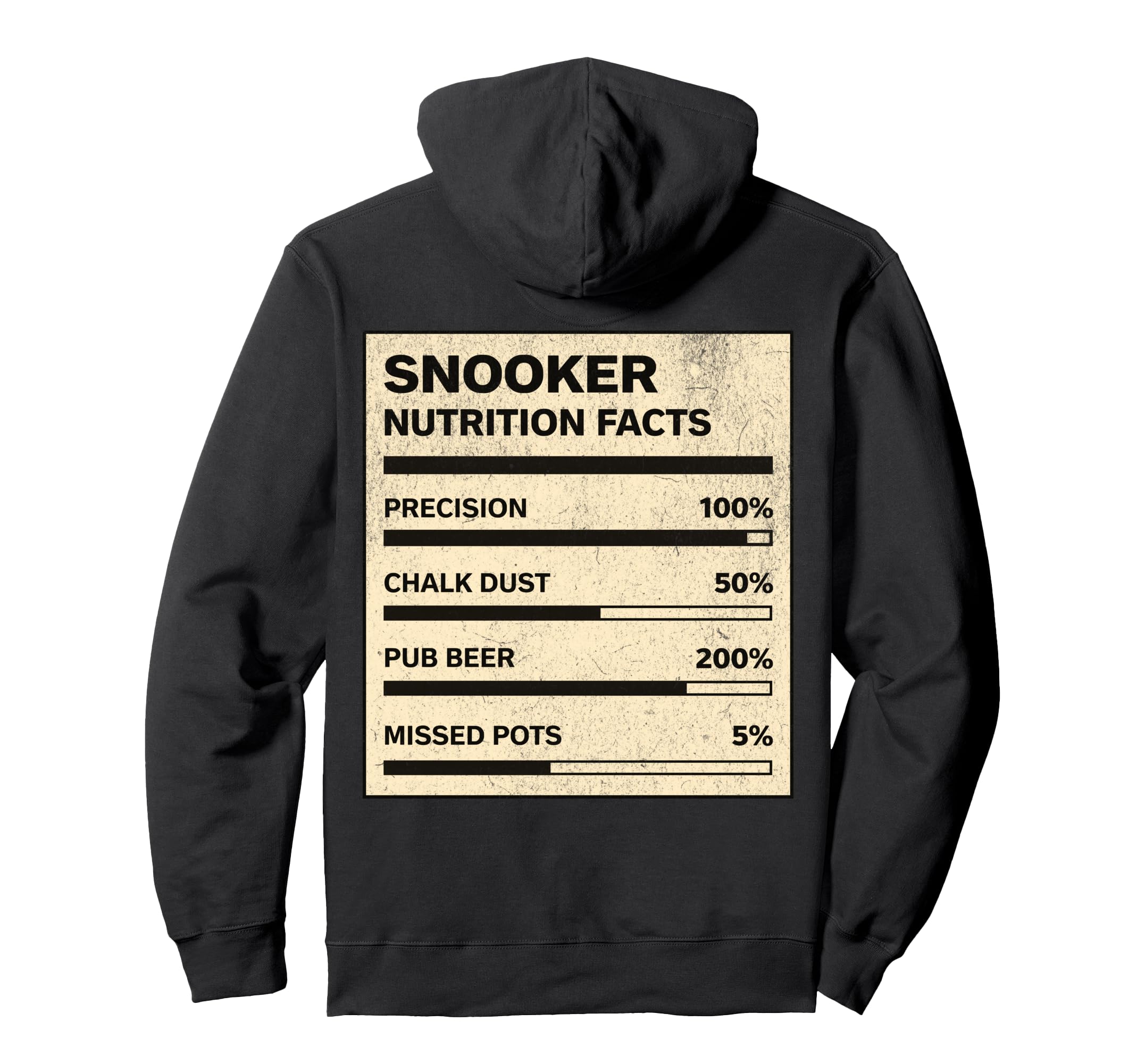 Snooker Nutrition Facts Funny Snooker Player Hoodie - Unique Graphic Unisex - T-Shirt, Sweatshirt, Hoodie