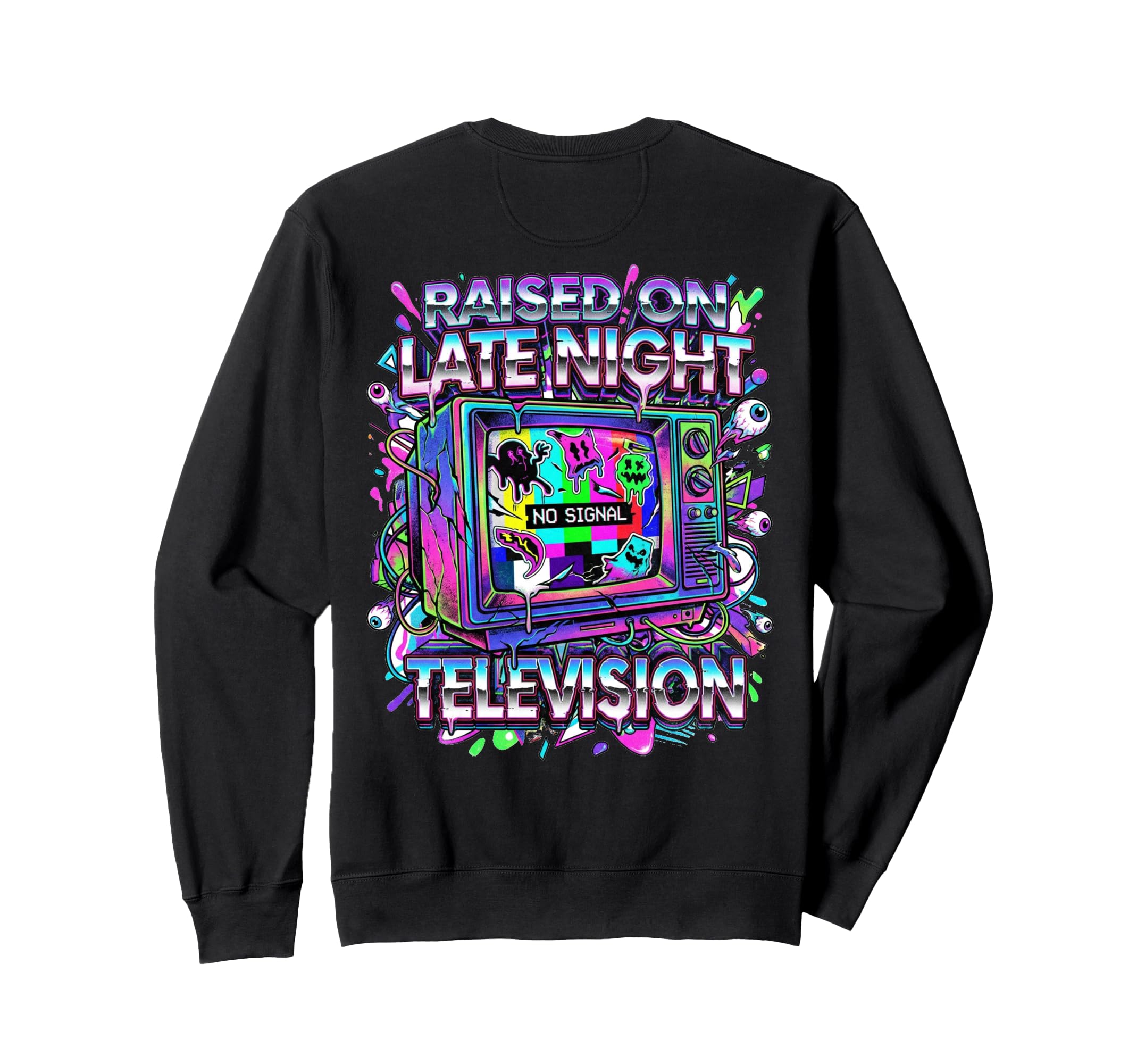 Late Night Television 80S Memorabilia Sweatshirt - Custom Art Print Unisex - T-Shirt, Sweatshirt, Hoodie