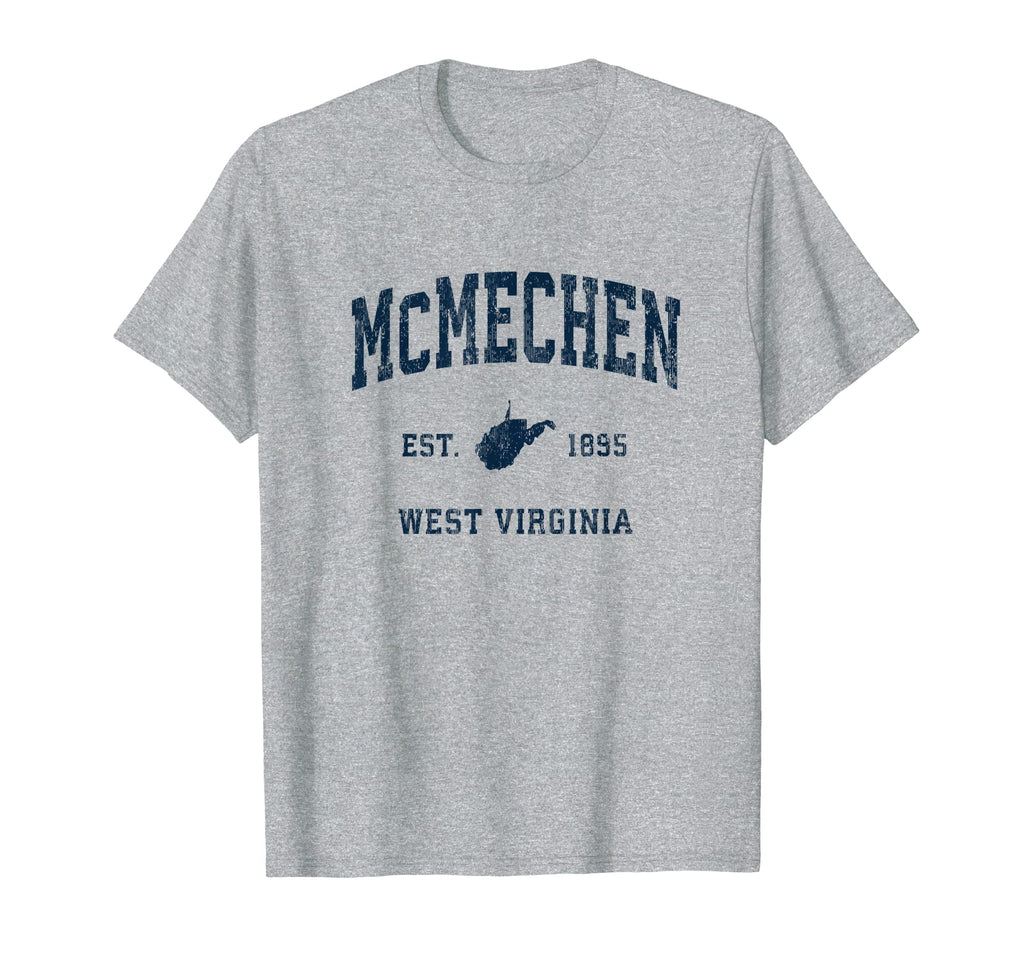 Mcmechen West Virginia Wv Athletic T-Shirt - Aesthetic Graphic Men Women - T-Shirt, Sweatshirt, Hoodie