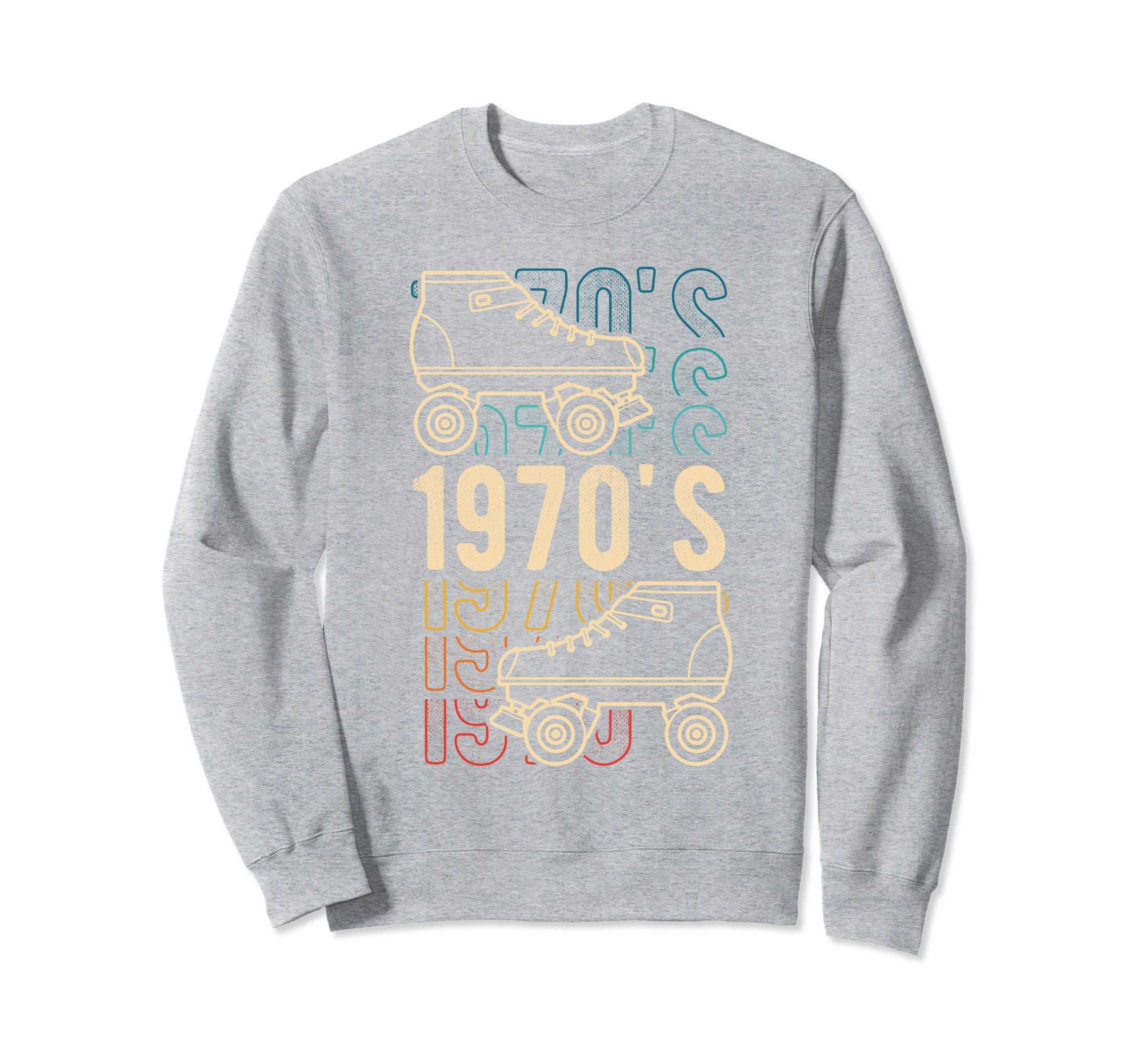 1970S Roller Skates Skating Sweatshirt - Trendy Graphic Men Women - T-Shirt, Sweatshirt, Hoodie