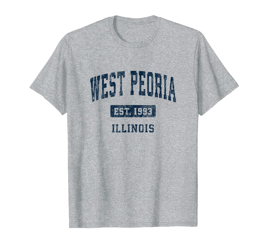 West Peoria Illinois Il Athletic T-Shirt - Casual Everyday Wear for Adults - T-Shirt, Sweatshirt, Hoodie