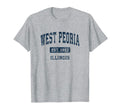 West Peoria Illinois Il Athletic T-Shirt - Casual Everyday Wear for Adults - T-Shirt, Sweatshirt, Hoodie