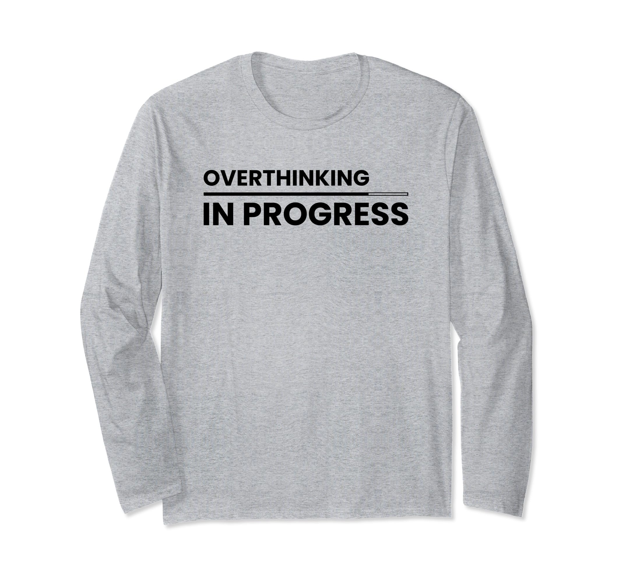 Overthinking Progress Introvert T-Shirt - Minimalist Print Men Women - T-Shirt, Sweatshirt, Hoodie