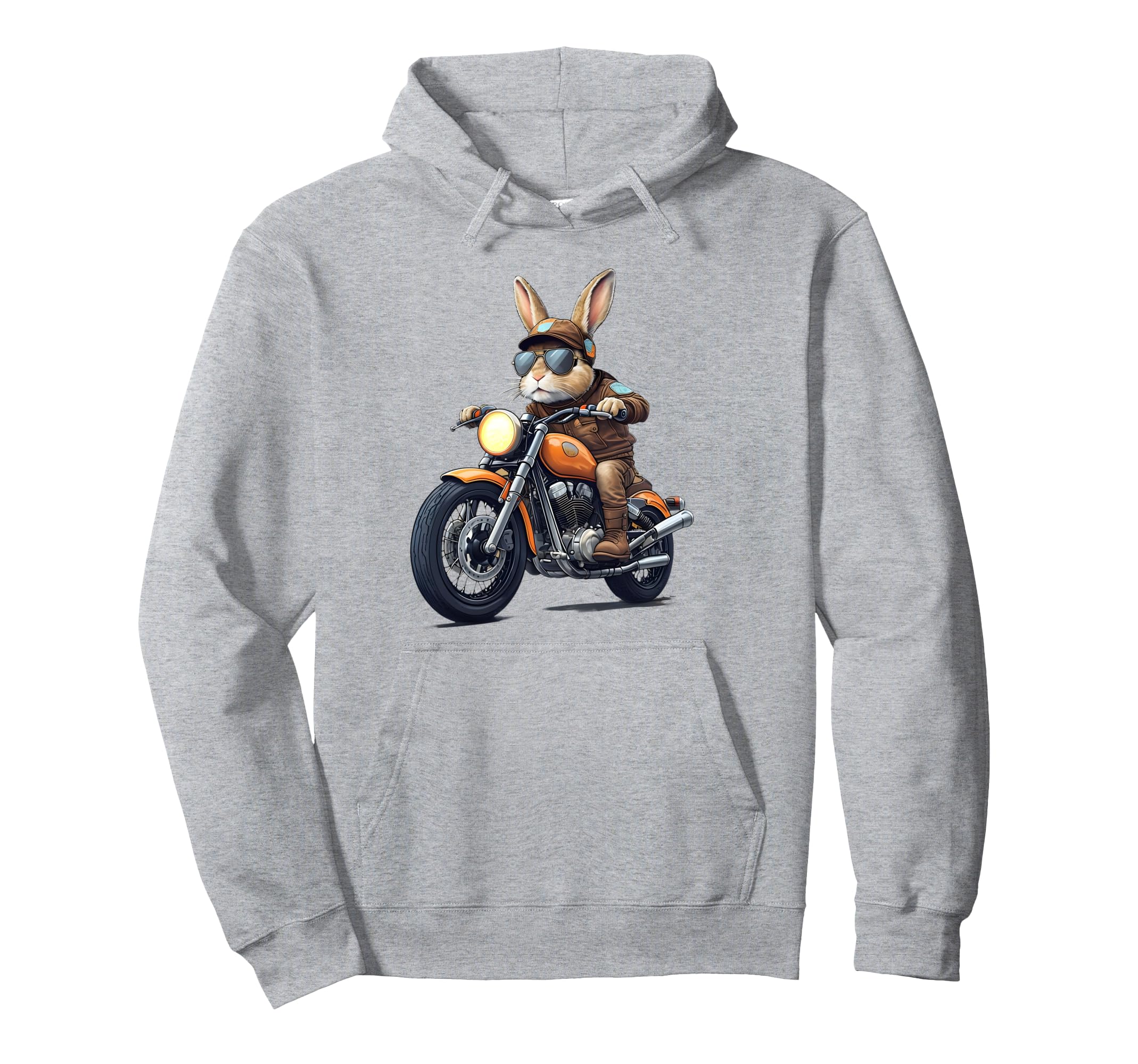 Easter Day Motorbike Bunny Rabbits Hoodie - Streetwear Style Unisex - T-Shirt, Sweatshirt, Hoodie