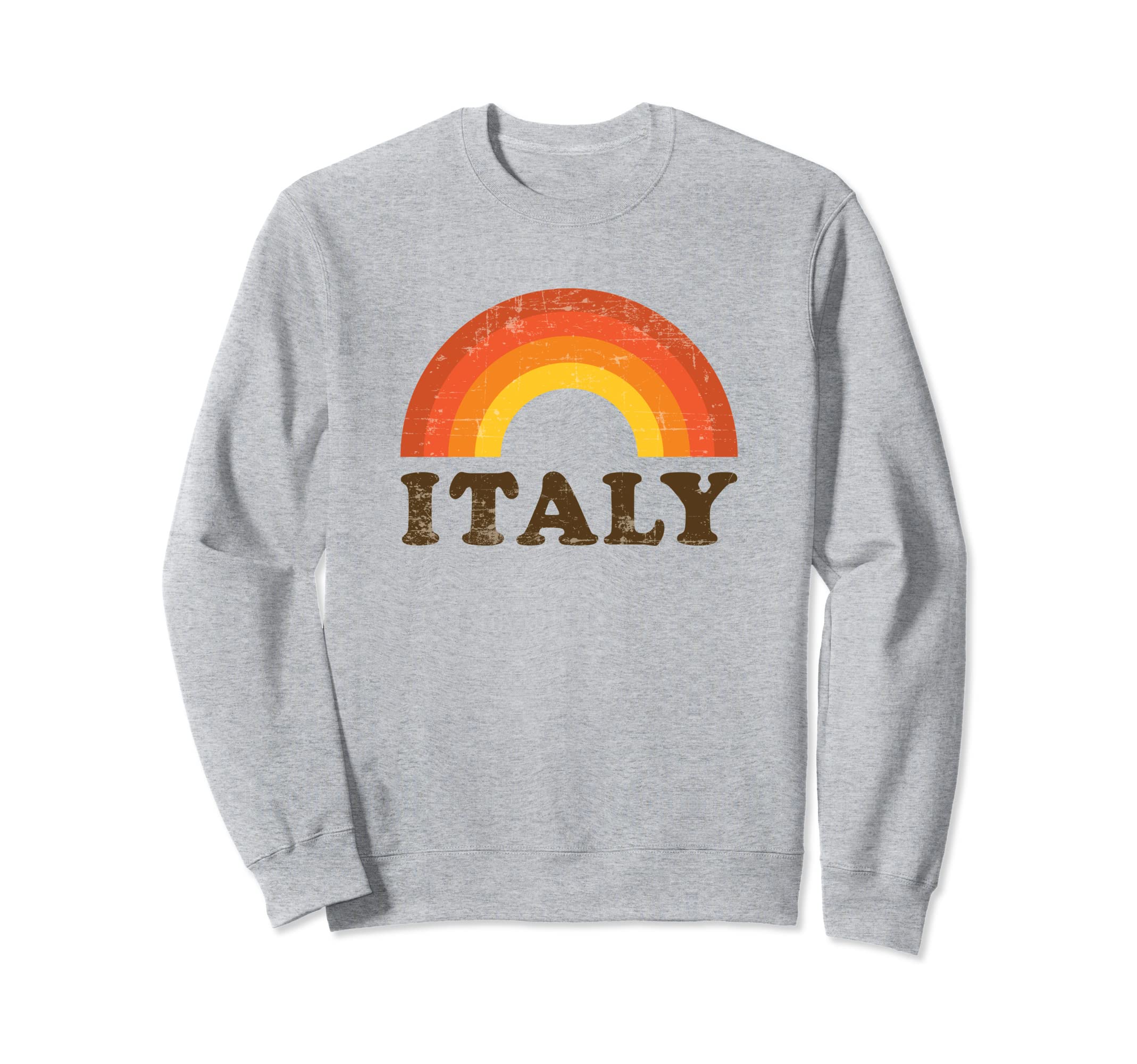 Italy Vacation Souvenir Distressed Sweatshirt - Custom Art Print Men Women - T-Shirt, Sweatshirt, Hoodie