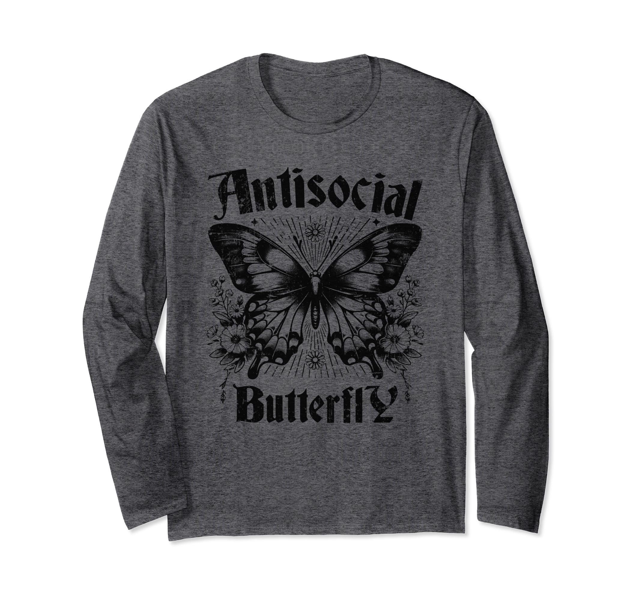 Sarcastic Antisocial Butterfly Introvert T-Shirt - Unique Graphic Unisex - T-Shirt, Sweatshirt, Hoodie