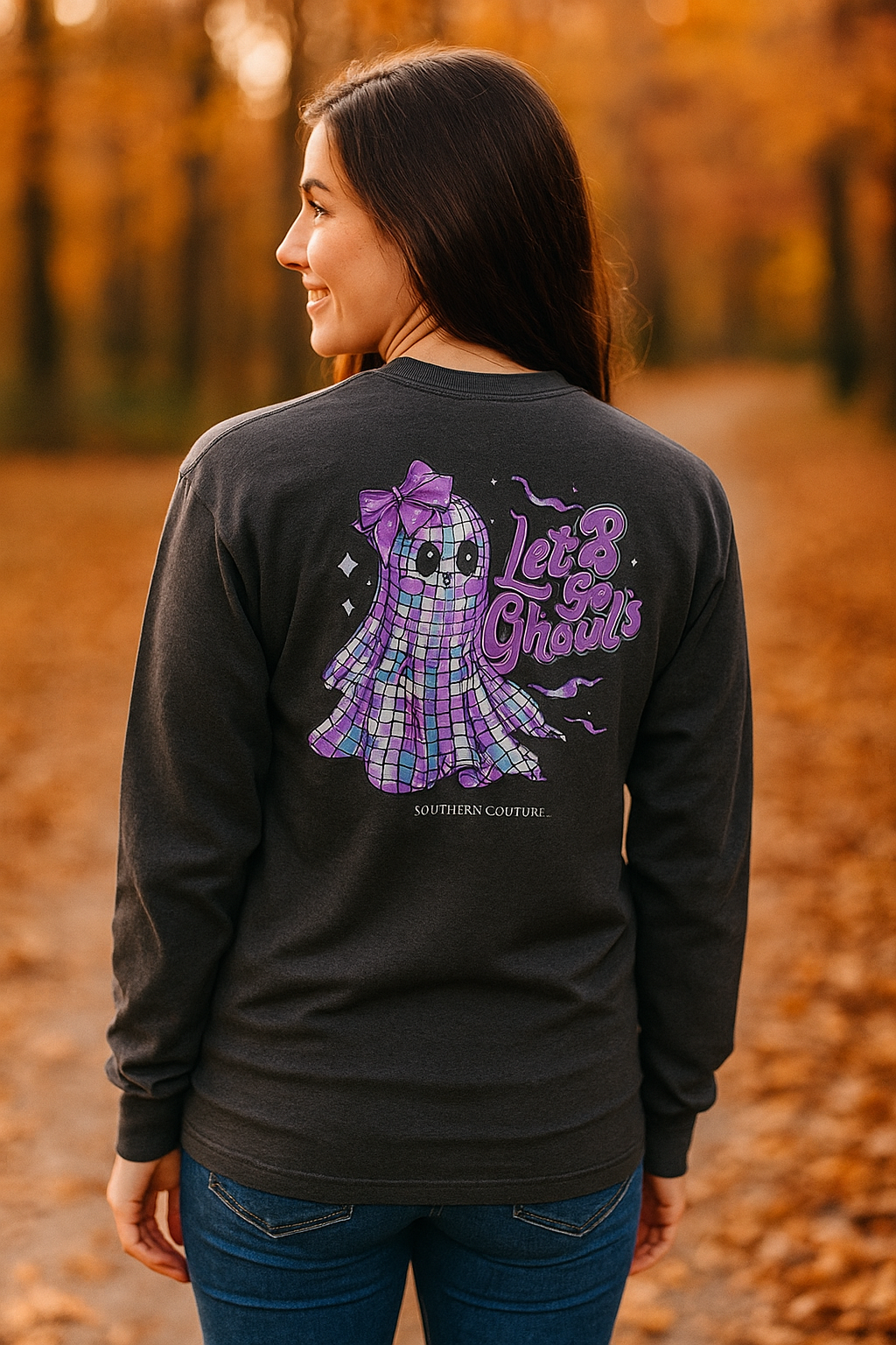 Southern Couture Classic Let's Go Ghouls Fall - Adult & Kids T-Shirts, Sweatshirts & Hoodies apparel design preview 1