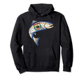 West Virginia Flag Trout Fly Fishing Hoodie - Trendy Graphic for Adults - T-Shirt, Sweatshirt, Hoodie