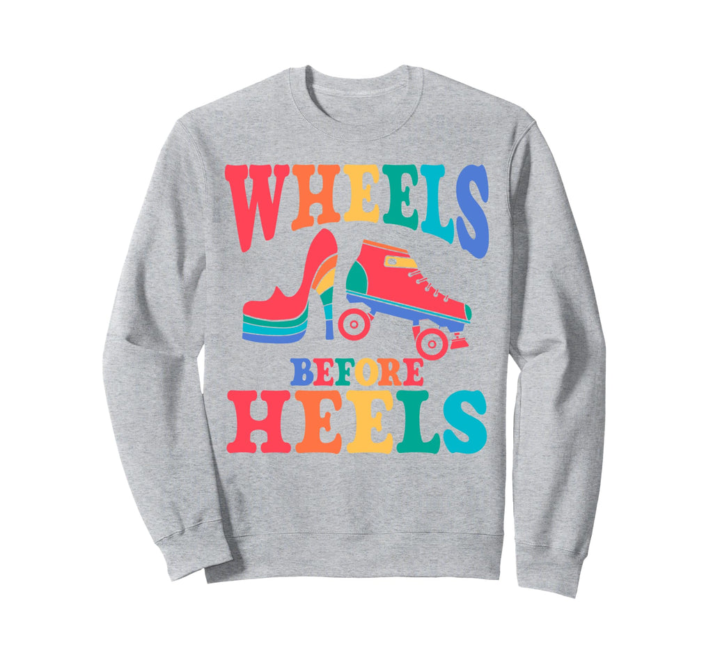 Roller Skating Skate 1970S Wheels Before Sweatshirt - Trendy Graphic Unisex - T-Shirt, Sweatshirt, Hoodie