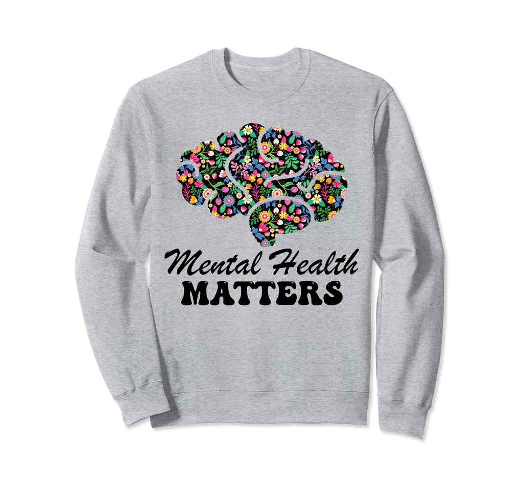 Yellow Mental Health Awareness Sweatshirt - Aesthetic Graphic for Adults - T-Shirt, Sweatshirt, Hoodie
