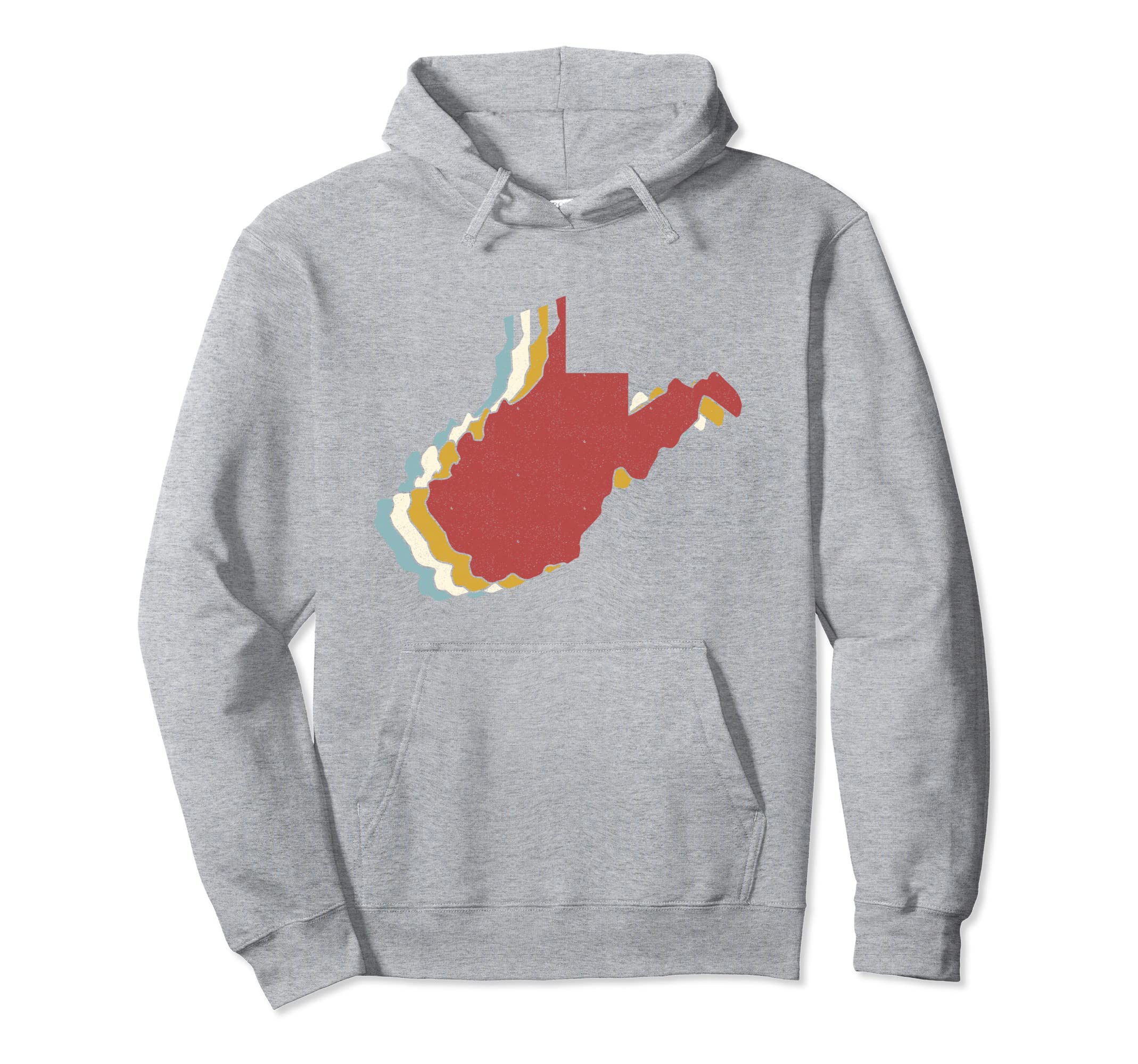 Usa State Map West Virginia Hoodie - Aesthetic Graphic Unisex - T-Shirt, Sweatshirt, Hoodie
