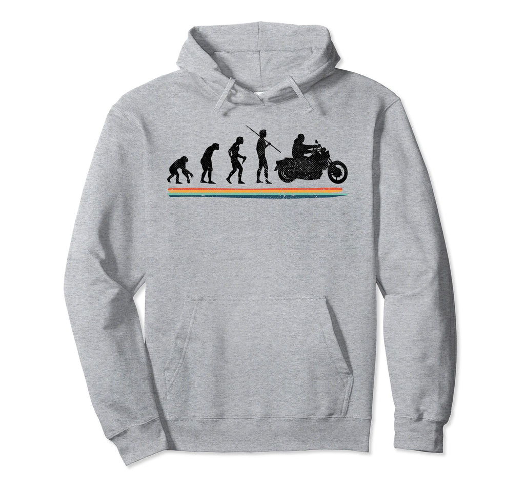 Evolution Custom Motorcycle Biker Funny Hoodie - Streetwear Style Men Women - T-Shirt, Sweatshirt, Hoodie