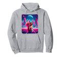 Synthwave Aesthetic Squirrel Lover Hoodie - Custom Art Print for Adults - T-Shirt, Sweatshirt, Hoodie