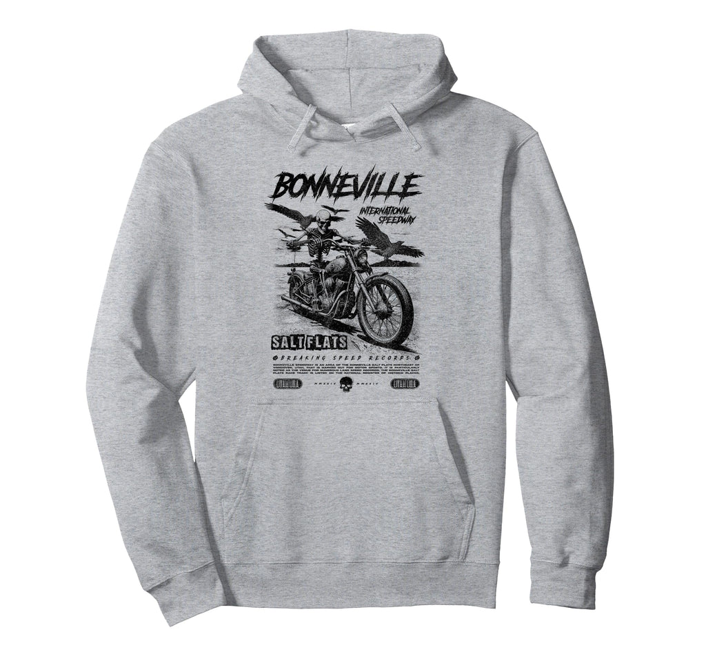 Bonneville Salt Flats Motorcycle Racing Hoodie - Trendy Graphic Men Women - T-Shirt, Sweatshirt, Hoodie