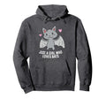 Just Who Loves Bats Hoodie - Fun Novelty Design Men Women - T-Shirt, Sweatshirt, Hoodie
