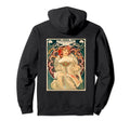 Reading Magazine Flowers Art Nouveau Hoodie - Graphic Print Men Women - T-Shirt, Sweatshirt, Hoodie