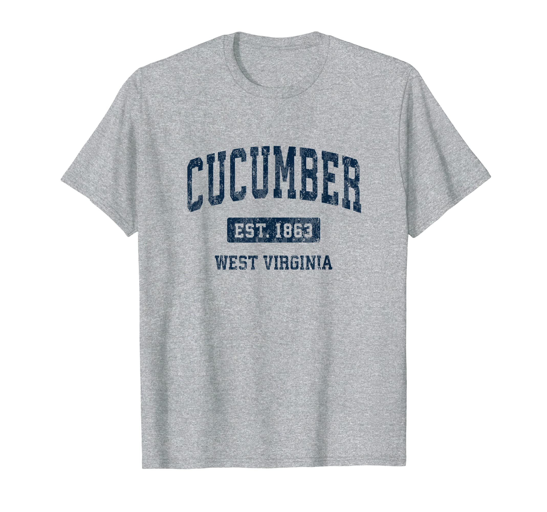 Cucumber West Virginia Wv Athletic T-Shirt - Trendy Graphic Men Women - T-Shirt, Sweatshirt, Hoodie