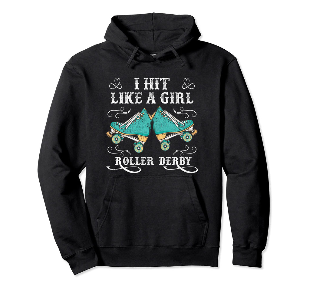 Roller Skates Roller Derby Skater Hoodie - Minimalist Print for Adults - T-Shirt, Sweatshirt, Hoodie