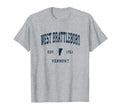 West Brattleboro Vermont Vt Athletic T-Shirt - Minimalist Print Men Women - T-Shirt, Sweatshirt, Hoodie