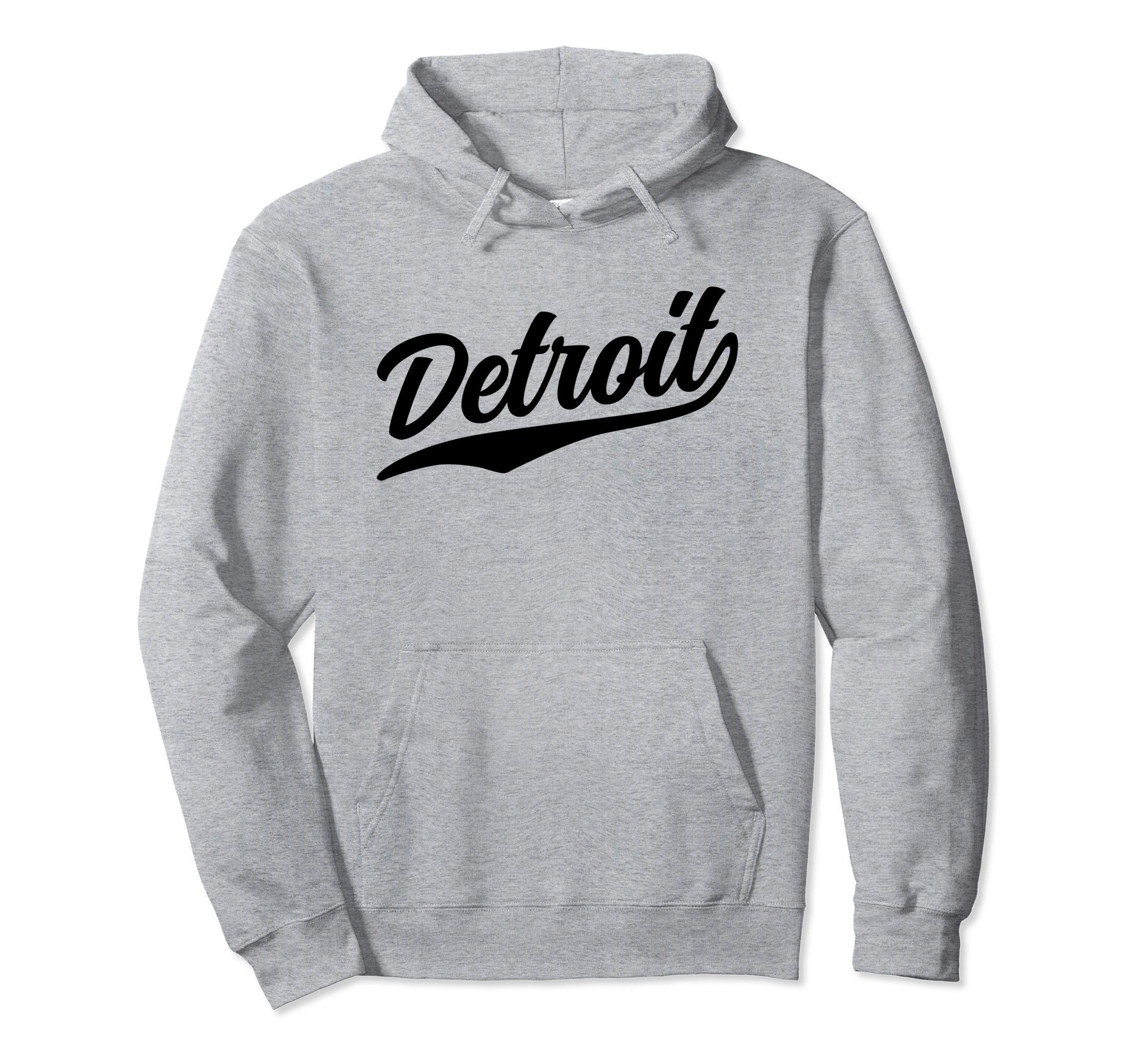 Detroit Michigan 1970S Old School Hoodie - Custom Art Print Men Women - T-Shirt, Sweatshirt, Hoodie