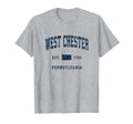 West Chester Pennsylvania Pa Athletic T-Shirt - Custom Art Print Unisex - T-Shirt, Sweatshirt, Hoodie