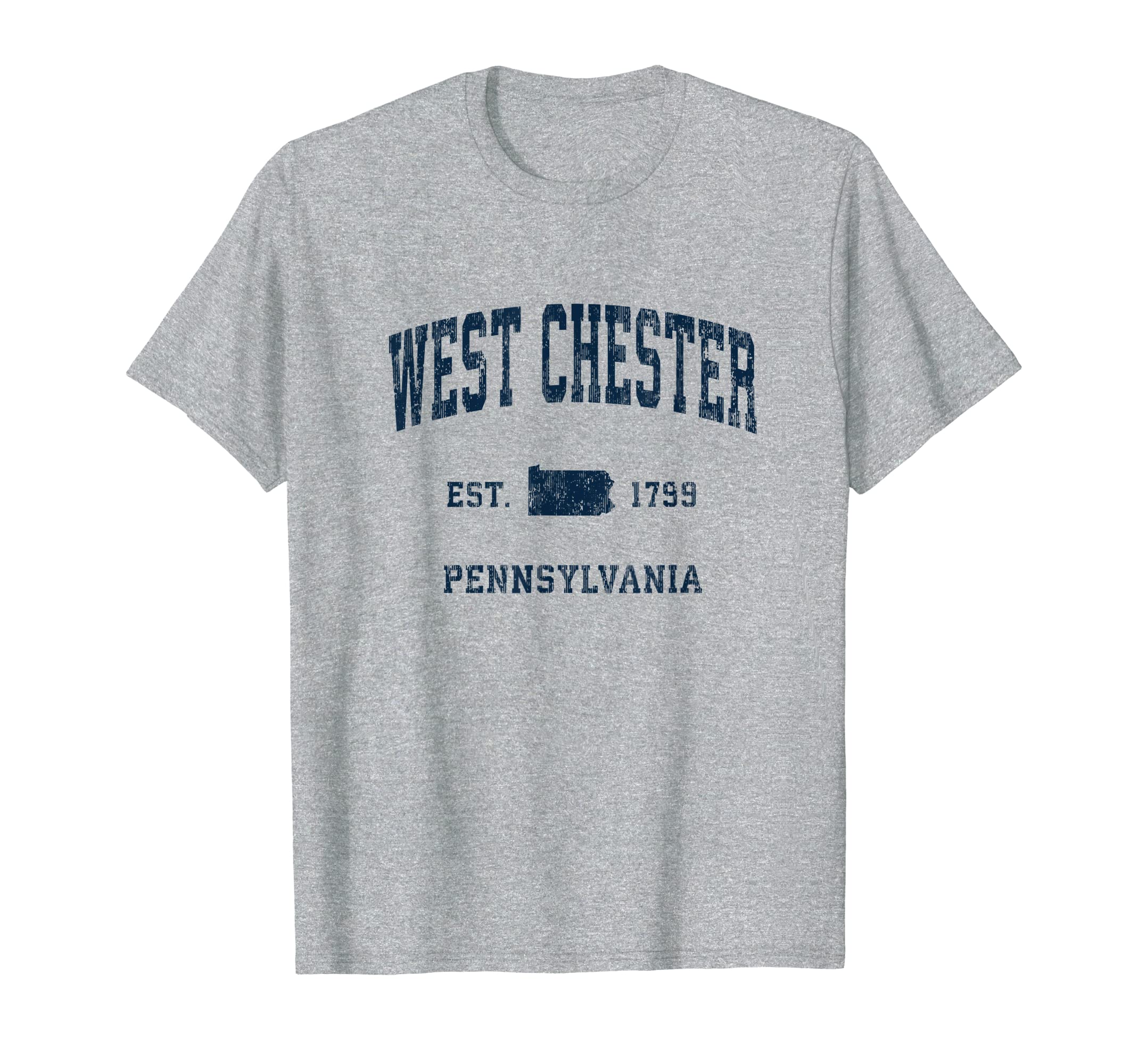 West Chester Pennsylvania Pa Athletic T-Shirt - Custom Art Print Unisex - T-Shirt, Sweatshirt, Hoodie