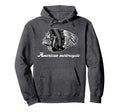 American Motorcycle Skull Native Indian Hoodie - Trendy Graphic Unisex - T-Shirt, Sweatshirt, Hoodie