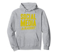 Antisocial Social Media Blackout Hoodie - Aesthetic Graphic Unisex - T-Shirt, Sweatshirt, Hoodie