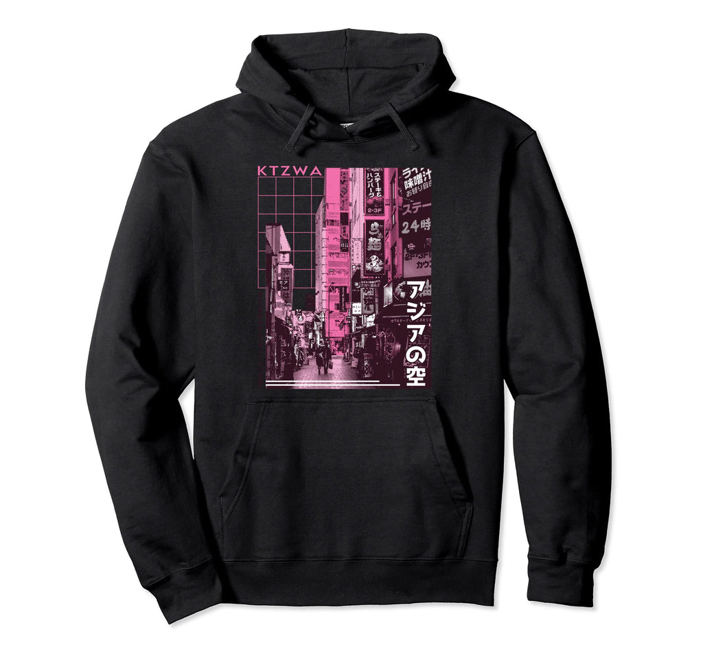 Japanese Aesthetic Streetwear Kanji Hoodie - Graphic Print Unisex - T-Shirt, Sweatshirt, Hoodie