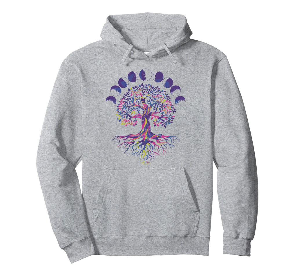 Tree Life Moon Phases As Above So Hoodie - Casual Everyday Wear for Adults - T-Shirt, Sweatshirt, Hoodie