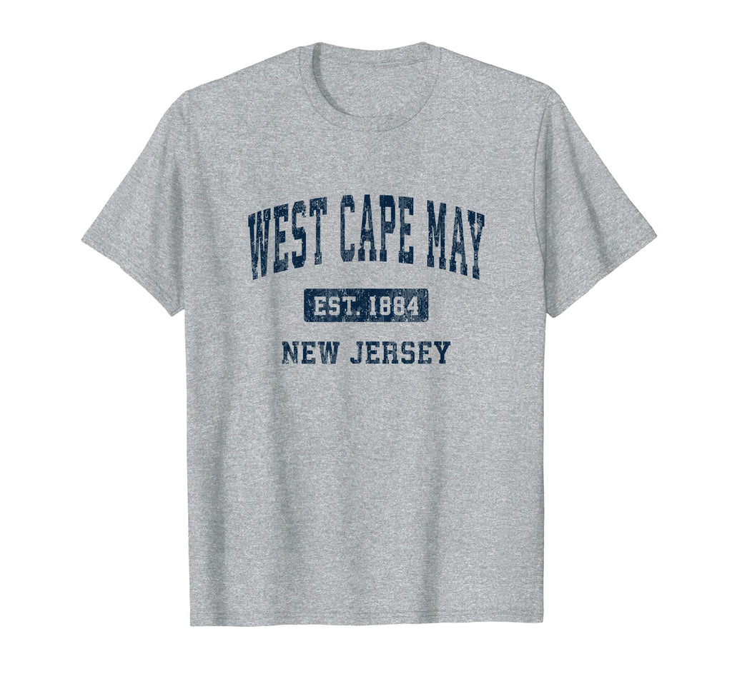 West Cape May New Jersey Nj Athletic T-Shirt - Trendy Graphic for Adults - T-Shirt, Sweatshirt, Hoodie