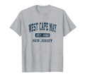 West Cape May New Jersey Nj Athletic T-Shirt - Trendy Graphic for Adults - T-Shirt, Sweatshirt, Hoodie