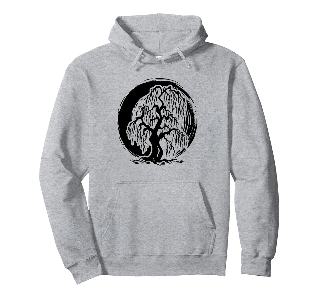 Mindfulness Weeping Willow Tree Hoodie - Fun Novelty Design for Adults - T-Shirt, Sweatshirt, Hoodie