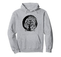 Mindfulness Weeping Willow Tree Hoodie - Fun Novelty Design for Adults - T-Shirt, Sweatshirt, Hoodie