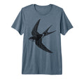 Swallow Bird Gothic Folk Art Tri T-Shirt - Aesthetic Graphic for Adults - T-Shirt, Sweatshirt, Hoodie